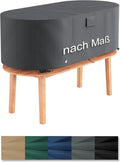 Hochwertige EpicTUBE Oval Abdeckung nach Mass geeignet fuer runde kreisfoermige Objekte z B Whirlpool Pool Materialqualitaet Oxford 600D wasserdicht ausgestattet mit versiegelten Naehten robustes Zubehoer Made in EU Variante 92