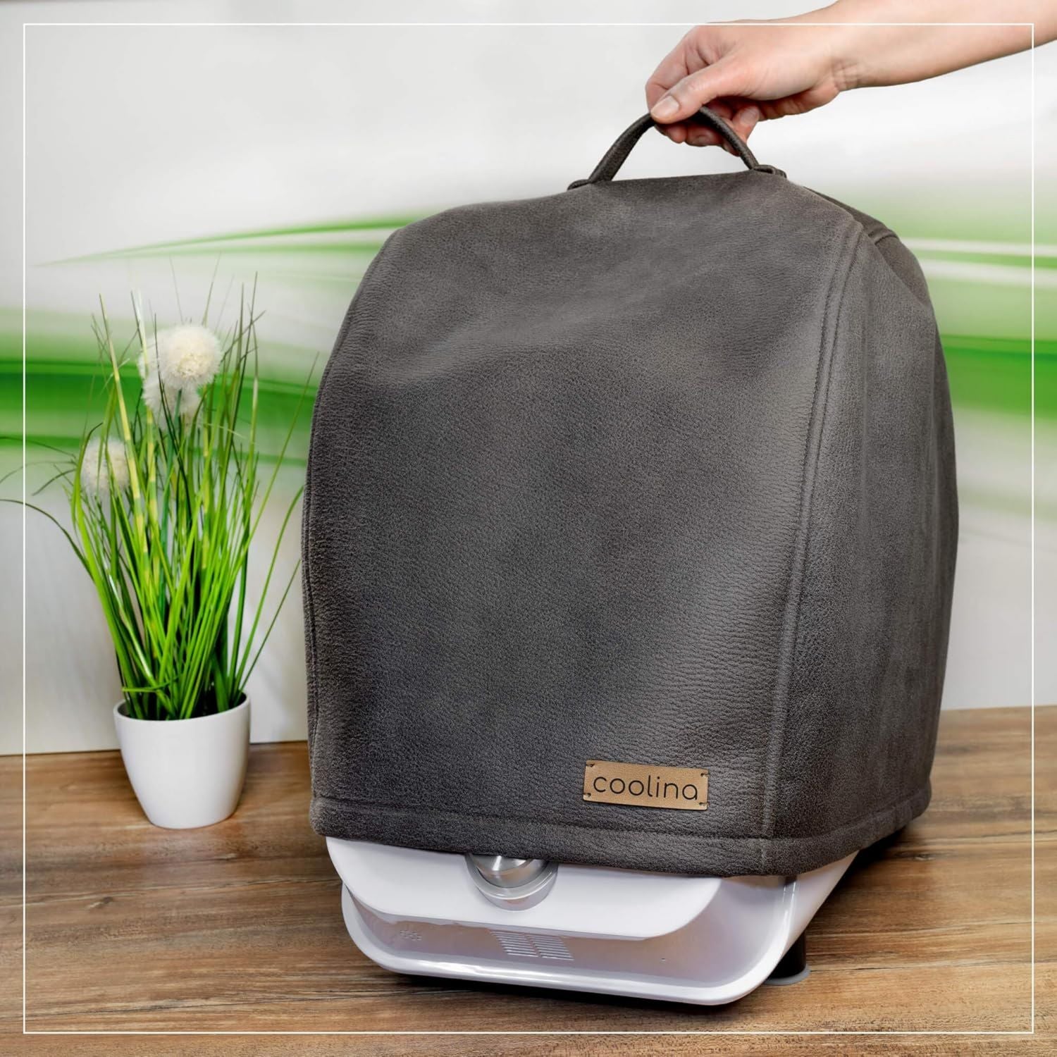 Hochwertige coolina Hoodie in anthrazit Schutzhaube Abdeckhaube passend geeignet fuer Monsieur Cuisine Connect MCC und Smart MCS Variante 971